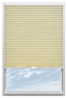 Solaris, Creme - Stick Fit Pleated Blind